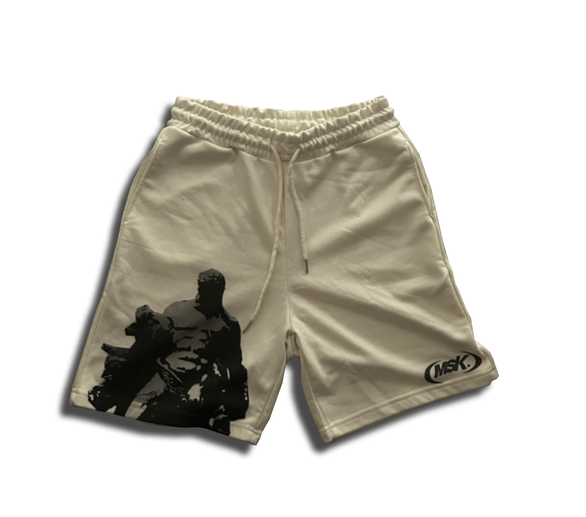 CREAM MSK SHORTS - PREORDER - MUSOKA