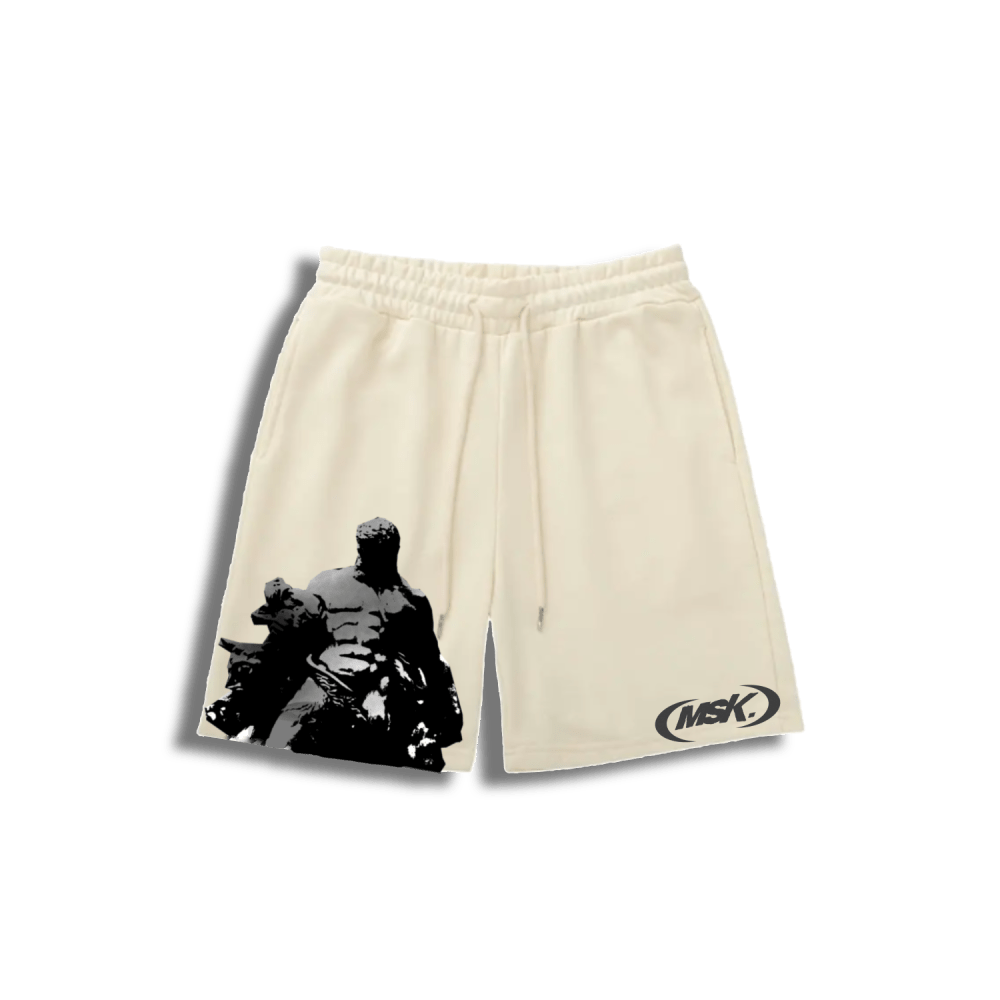 CREAM MSK SHORTS - PREORDER - MUSOKA