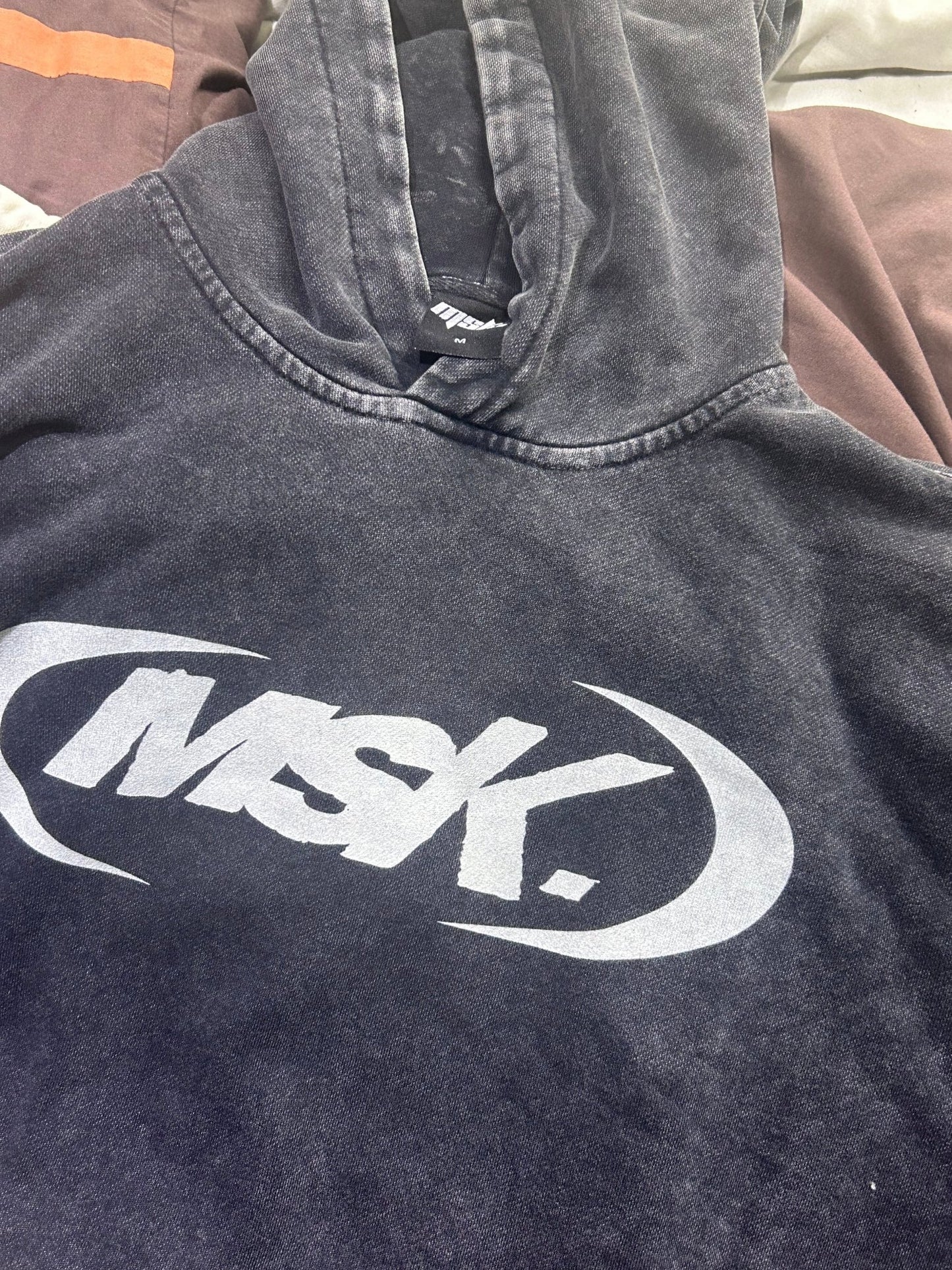 (MSK) GREY ACID WASH HOODIE - PREORDER - MUSOKA