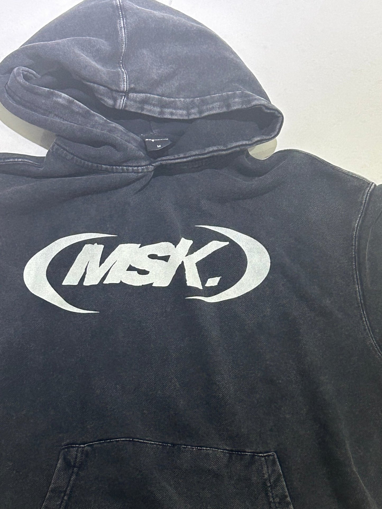 (MSK) GREY ACID WASH HOODIE - PREORDER - MUSOKA