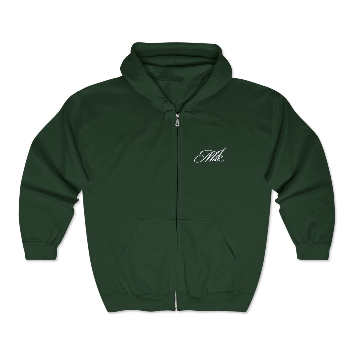 Embroidered Script Zip Up - MUSOKA