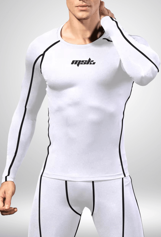 WHITE LONG SLEEVE COMPRESSION - MUSOKA